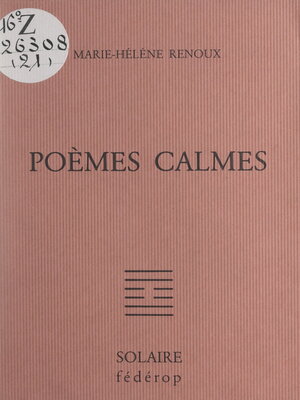 cover image of Poèmes calmes